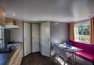 Flower Camping Le Tiradou * - Mobil-Home Comfort O'Hara Wood 27,50m2 (2 bedrooms) + Integrated terrace 7,30m2 4 people