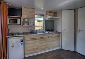 Flower Camping Le Tiradou * - Mobil-Home Comfort O'Hara Wood 27,50m2 (2 bedrooms) + Integrated terrace 7,30m2 4 people