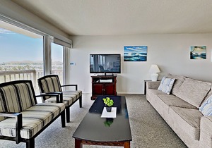 Gulfstream Condos | Extended Private Balcony with Gulf Views | Pool, Hot Tub