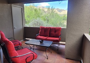 Hacienda in the desert. Tucson flair enhances the charm of this Greens condo