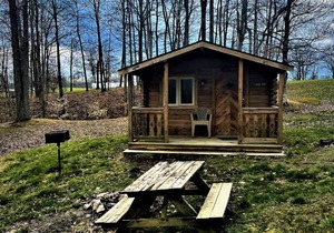 "Hank" Camping Cabin #1 | Pet Friendly