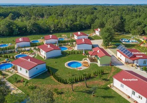 Holiday house with private pool for 4-6 persons in the holiday park Jelovci