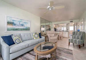 Ideal Virtual Workplace, pool, and direct view of the Gulf at the Riviera Club