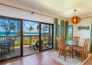 Kaha Lani Resort #224, 2BR Ocean Front 2nd Floor End Unit