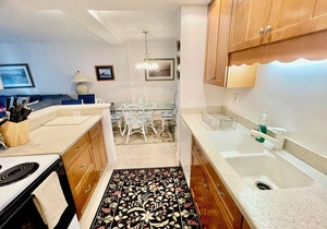 LINENS INCLUDED*! Cool colors with a beautifully remodeled kitchen and baths greet you in this 1050 sq ft unit with ocean views from every room.