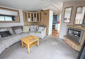 Lovely 6 berth caravan with decking at California Cliffs in Scratby ref 50048L