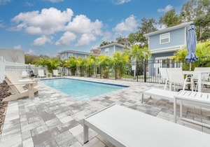 Luxury 2 bedroom tiny home with pool "Skye"