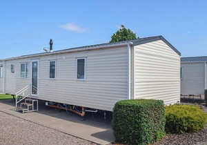 Modern and comfortable 2 bedroom caravan with one double and one twin.