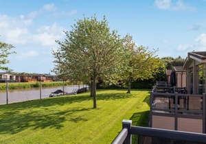 Modern and comfortable 2 bedroom caravan with one double and one twin.