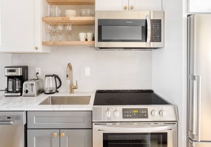 Modern Brookline 1BR w/ Gym, steps to Green Line, by Blueground