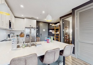 Modern Muse downtown condo with private balcony, central AC, & rooftop lounge