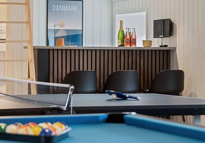 Modernly equipped holiday home with activity room, pool, whirlpool and sauna