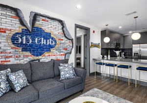 Muse | Rockstar downtown condo with private balcony, central AC & gym