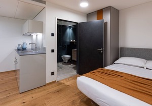 New high tech apartment complex Modern, simple and stylish