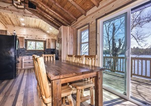 Newly remodeled lakeside cottage on Little Saint Germain Lake on snowmobile trai