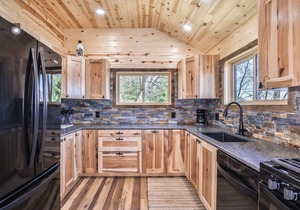 Newly remodeled lakeside cottage on Little Saint Germain Lake on snowmobile trai