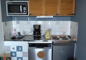 Pied des pistes, 2 pièces pour 5 pers, balcon, vue vallée - FR-1-557-124