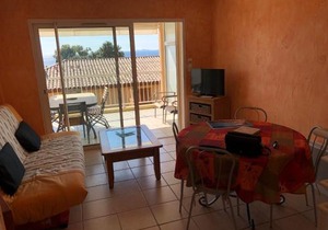 PORTICCIO, AGOSTA PLAGE vue mer pour 6 p, 2 ch, PROMO 7 nuits