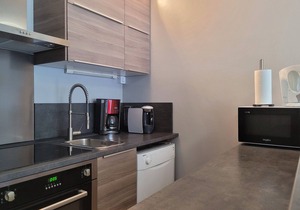 Renovated studio 4/5 ppl, south balcony, private parking, Pra Loup