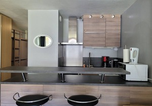 Renovated studio 4/5 ppl, south balcony, private parking, Pra Loup