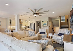 Renovated villa with fairway views, community pool & sundeck!