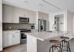 Sleek Five Points 1BR w/ W/D, Gym & Roof Lounge, near RiNo, by Blueground