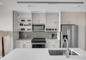 Sleek Five Points 1BR w/ W/D, Gym & Roof Lounge, near RiNo, by Blueground