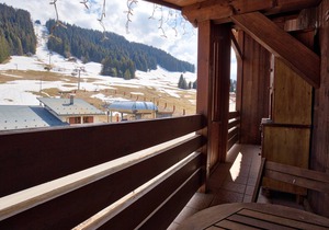 Spacious ski-in/ski-out apartment with parking and WIFI