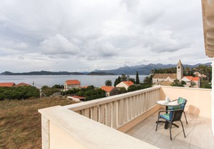 Studio flat with balcony and sea view Lopud, Elafiti (AS-12910-b)