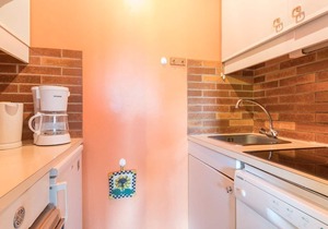 Studio sleeping area 4 pers, southwest balcony, Serre-Chevalier