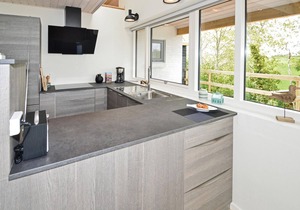 The cottage was completed in 2015. The architect has created a wonderful house for the guests.