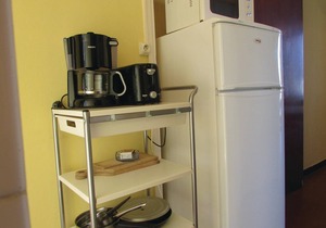 These charming vacation apartments (see FKO114) with a view of the Corsican mountains are part of a