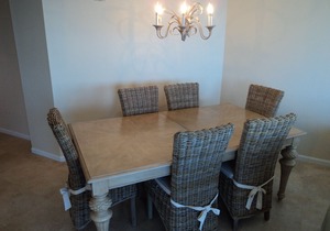 Updated beach-front condo with Panoramic Gulf Views from the wrap-around balcony