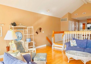 Views of the bay and wetlands from two decks and located in a quiet area away from the hustle and bustle of Sea Isle City's business districts.