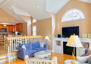 Views of the bay and wetlands from two decks and located in a quiet area away from the hustle and bustle of Sea Isle City's business districts.