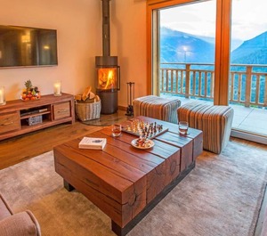 Terrace Fireplace Stove Ski Locker Thyon 