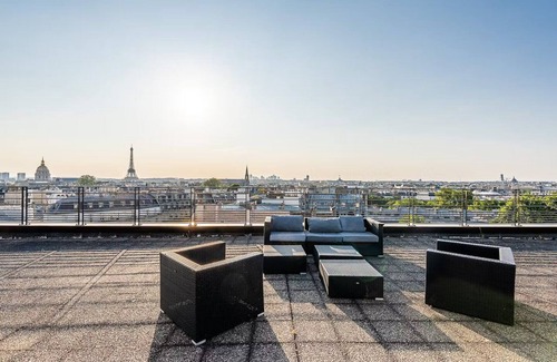 Saint-Thomas-d'Aquin Apartment | Appartement-luxe-Saint-Germain-des-pres-penthouse 360-degree city views