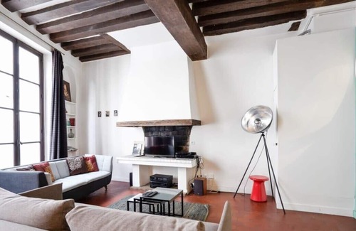 Saint-Victor Apartment | Parisian Apartment With Terrace in Saint Michel-Notre Dame