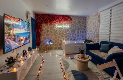 Sainte Marie - Saint Leon Apartment | Évasion Santorin - Jacuzzi & Relax