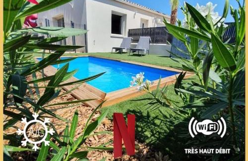 Cessenon-sur-Orb House | ღ L'Orb Enchanté - Piscine chauffée, Clim, Netflix