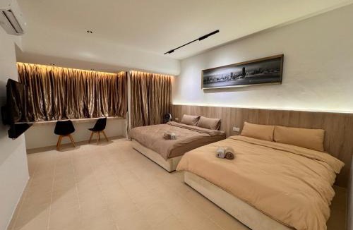 Sri Gading Villa | 现代极简奶油风设计民宿 Parit Raja