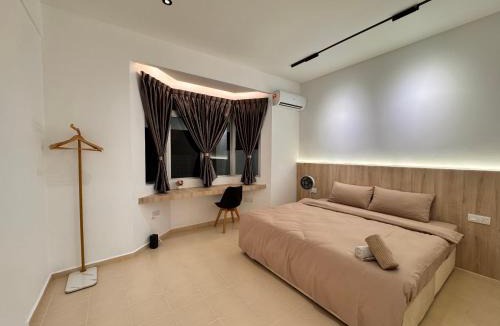 Sri Gading Villa | 现代极简奶油风设计民宿 Parit Raja