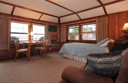 Rockport Apartment | 1 Bedroom, 1 Bathroom, Living room with twin day bed, Kitchenette Deck