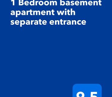Milton Apartment | 1 Bedroom basement apartment with separate entrance