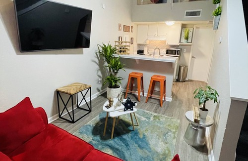 Central Arlington Apartment | 1 bedrooms 2 beds LOFT Quiet and comfortable 75” tv