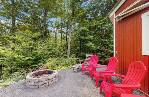 Waitsfield Cabin | 1 BR Tiny House, Window AC, BBQ, Fire Pit, W & D