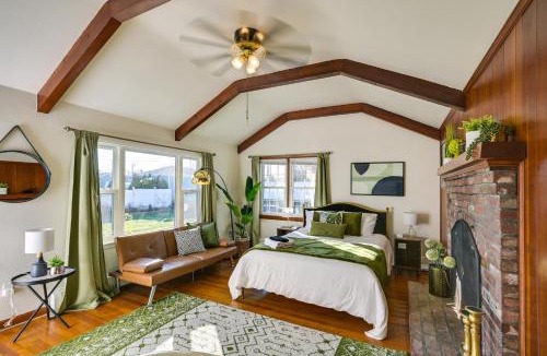 Salem Apartment | 1 Mi to Downtown Salem Studio with Fire Pit Access