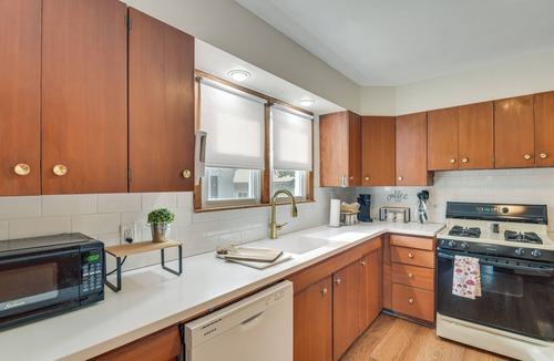 Burlington House | 1 Mi to Dtwn Burlington: Modern Home w/Yard!