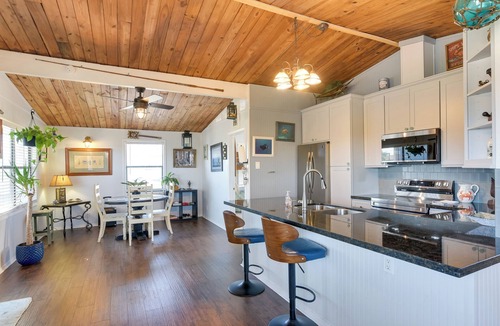 Galveston House | < 1 Mi to Sea Isle Beach, Nautical Home w/Hot Tub