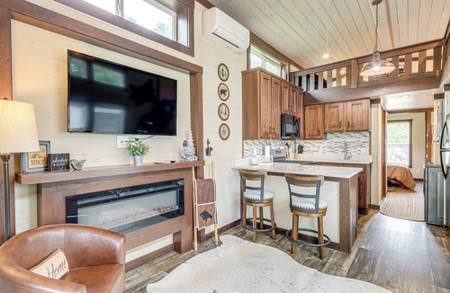 Morganton House | 1 Mi to Tank Town USA: Tiny Home w/Pool Access!